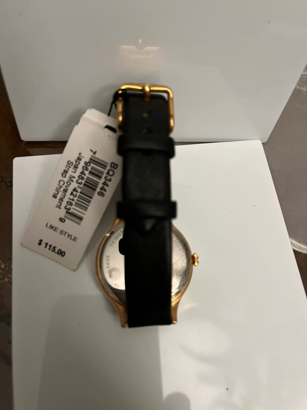 Fossil Watch BQ3446 Gold Tone Black Leather Strap - photo 4