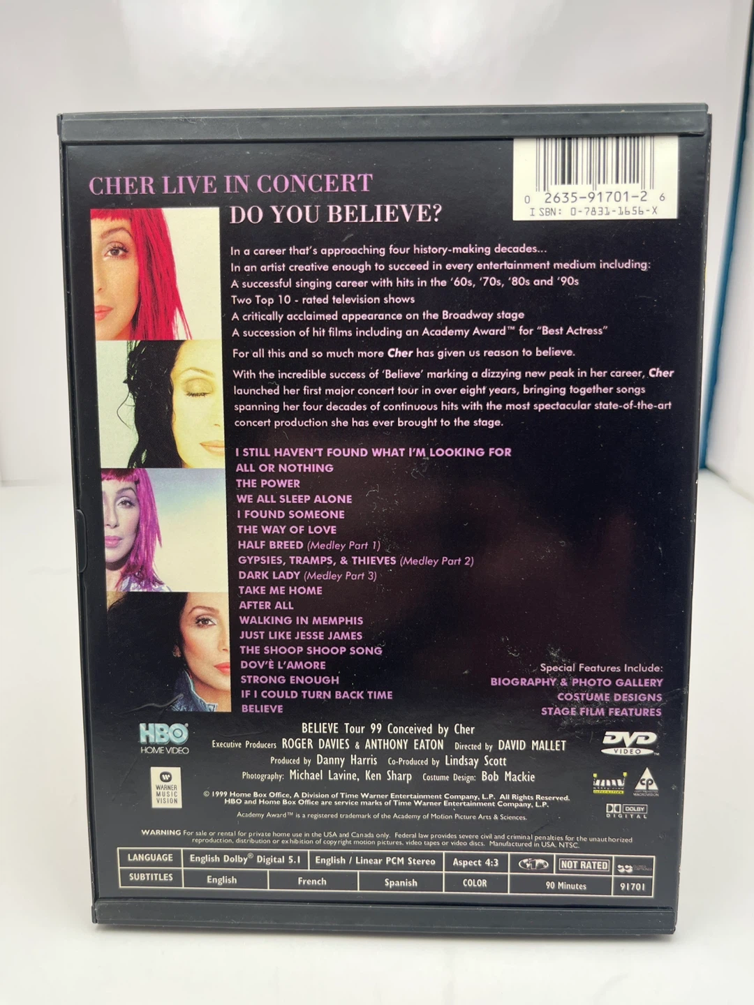 Cher Live in Concert: Do You Believe? DVD - photo 2