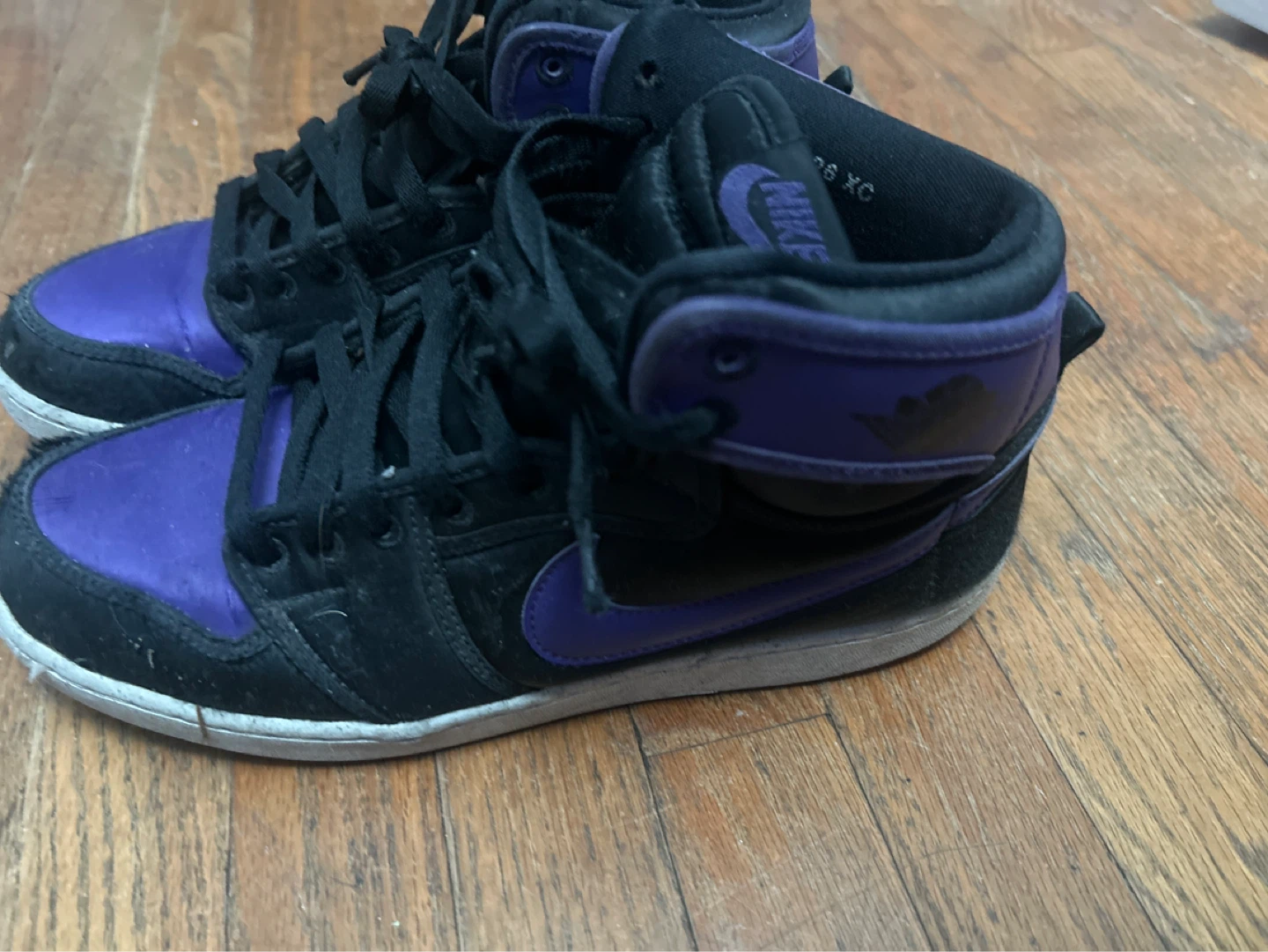Nike Air Jordan 1 Mid SE Purple Black High Top Sneakers - photo 2