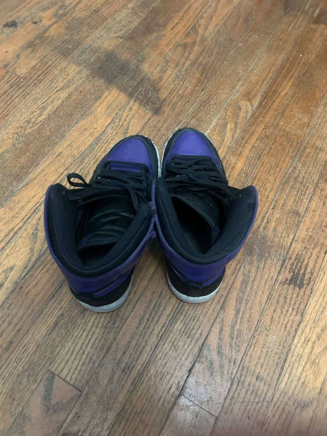 Nike Air Jordan 1 Mid SE Purple Black High Top Sneakers - photo 3