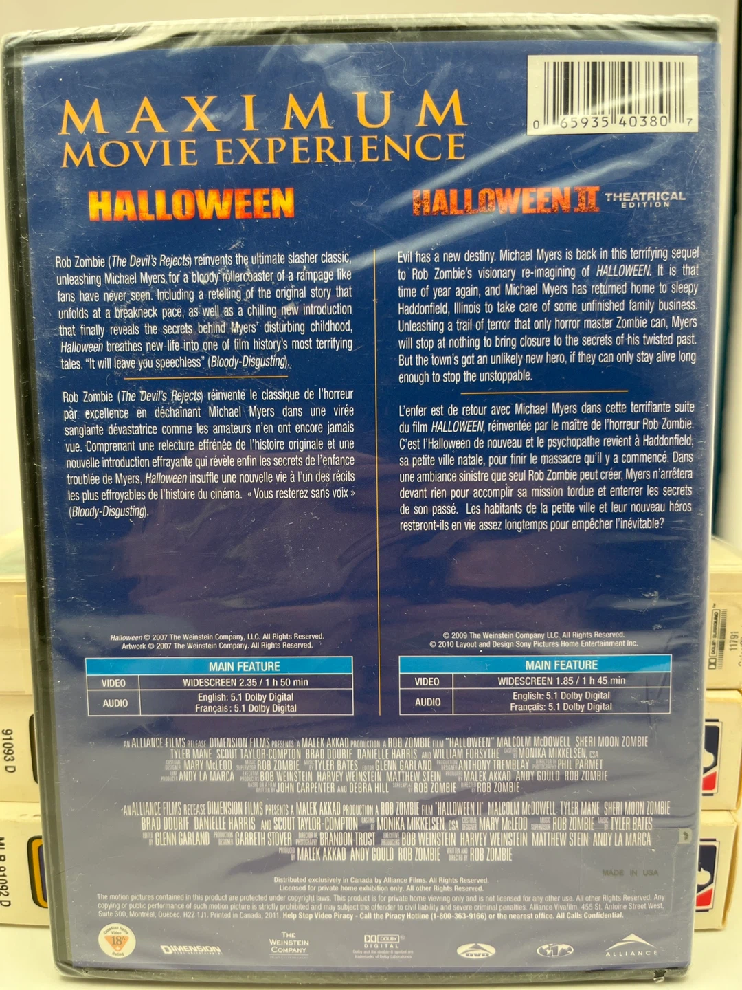 Halloween & Halloween II Theatrical Edition DVD Double Feature - photo 2