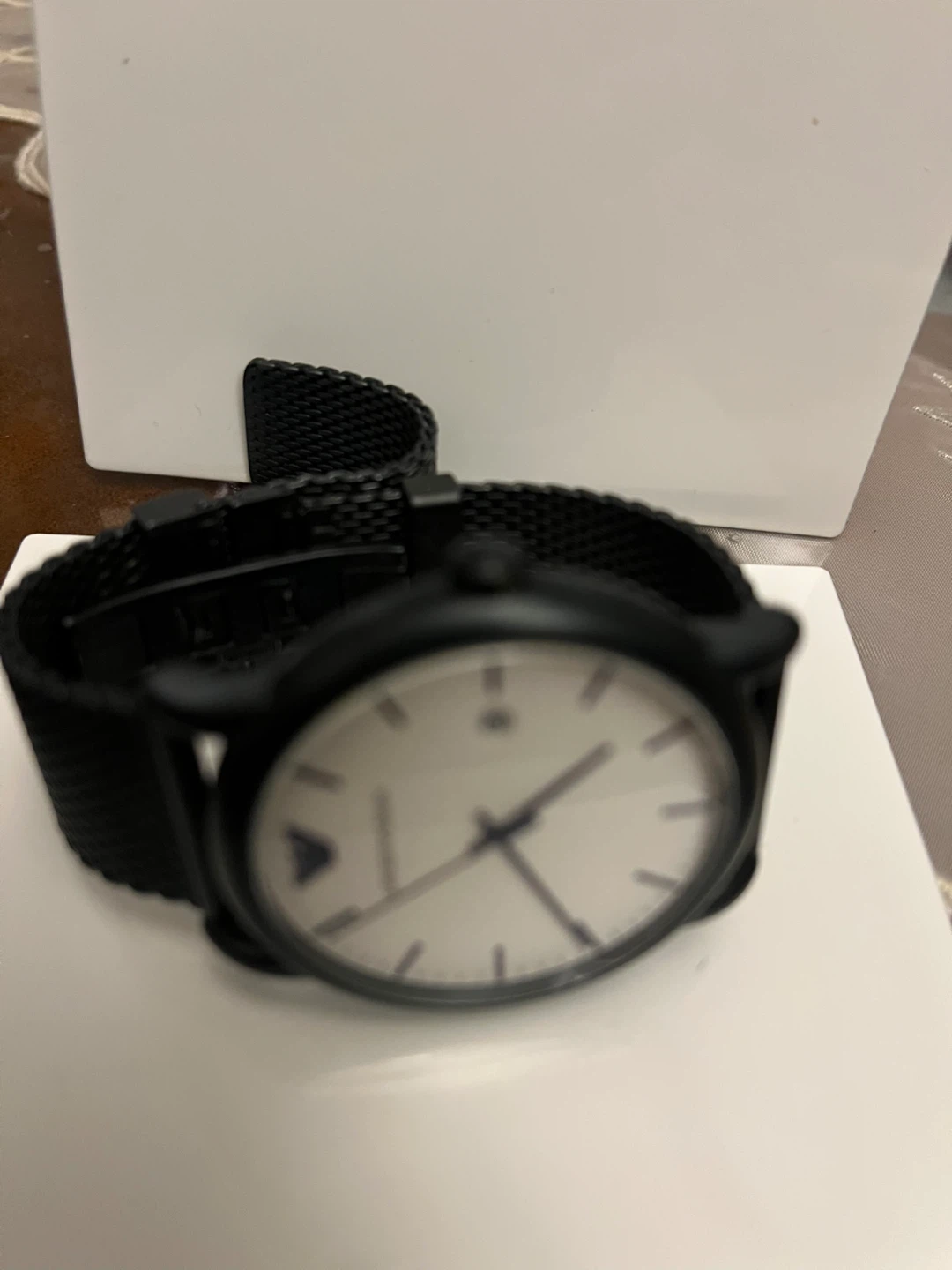 Emporio Armani Black Mesh Strap Watch - photo 2
