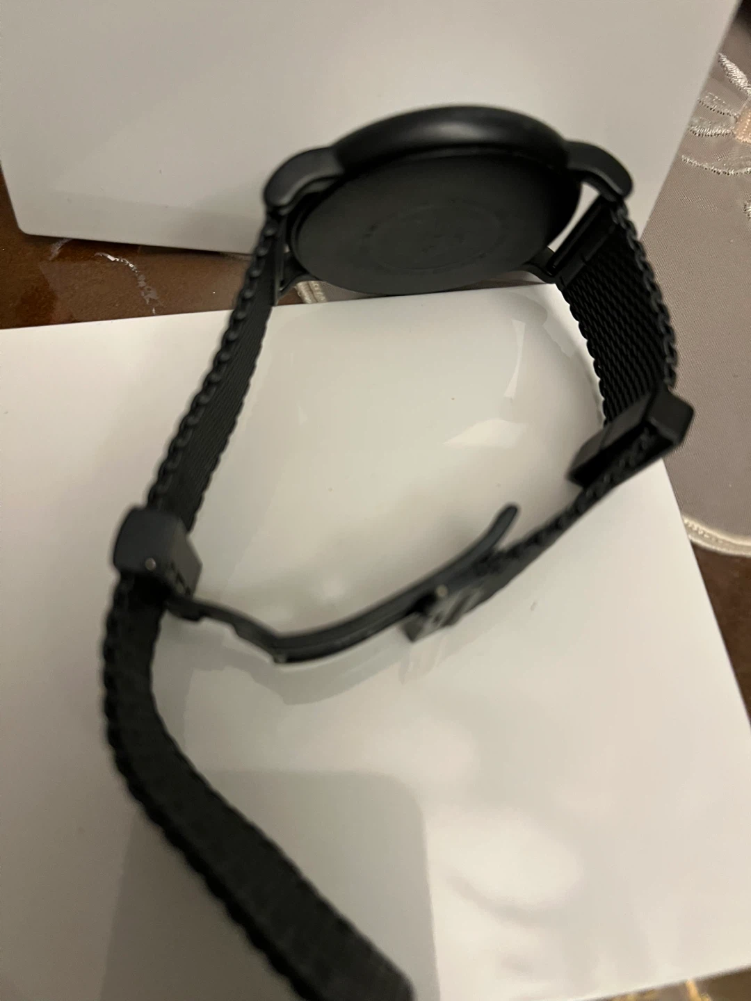 Emporio Armani Black Mesh Strap Watch - photo 4