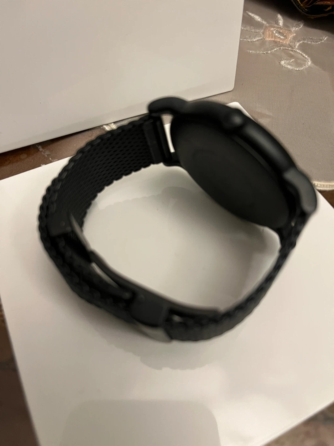 Emporio Armani Black Mesh Strap Watch - photo 5