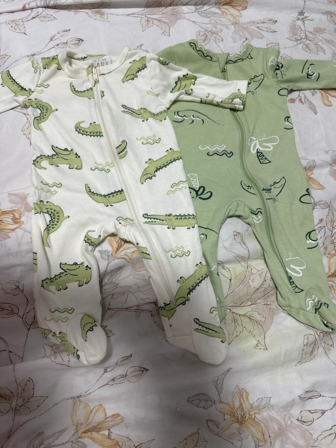 Baby Sleepers - 2 Pack Alligator Print