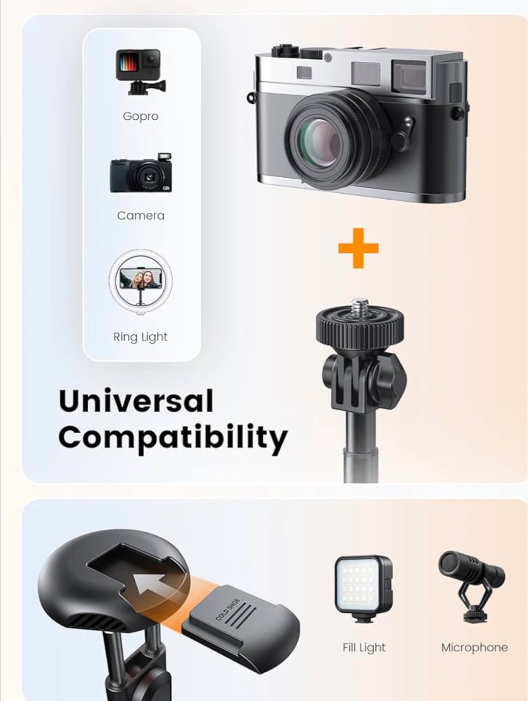 71" Phone Tripod with Bluetooth Remote - photo 5