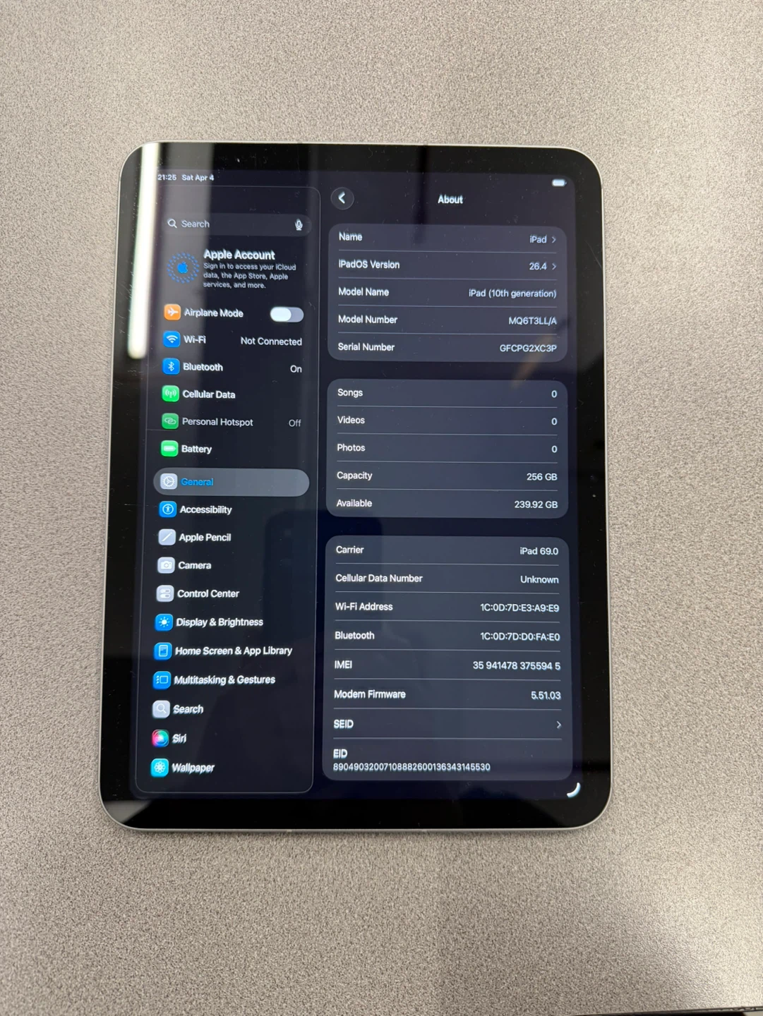 iPad 10th Gen