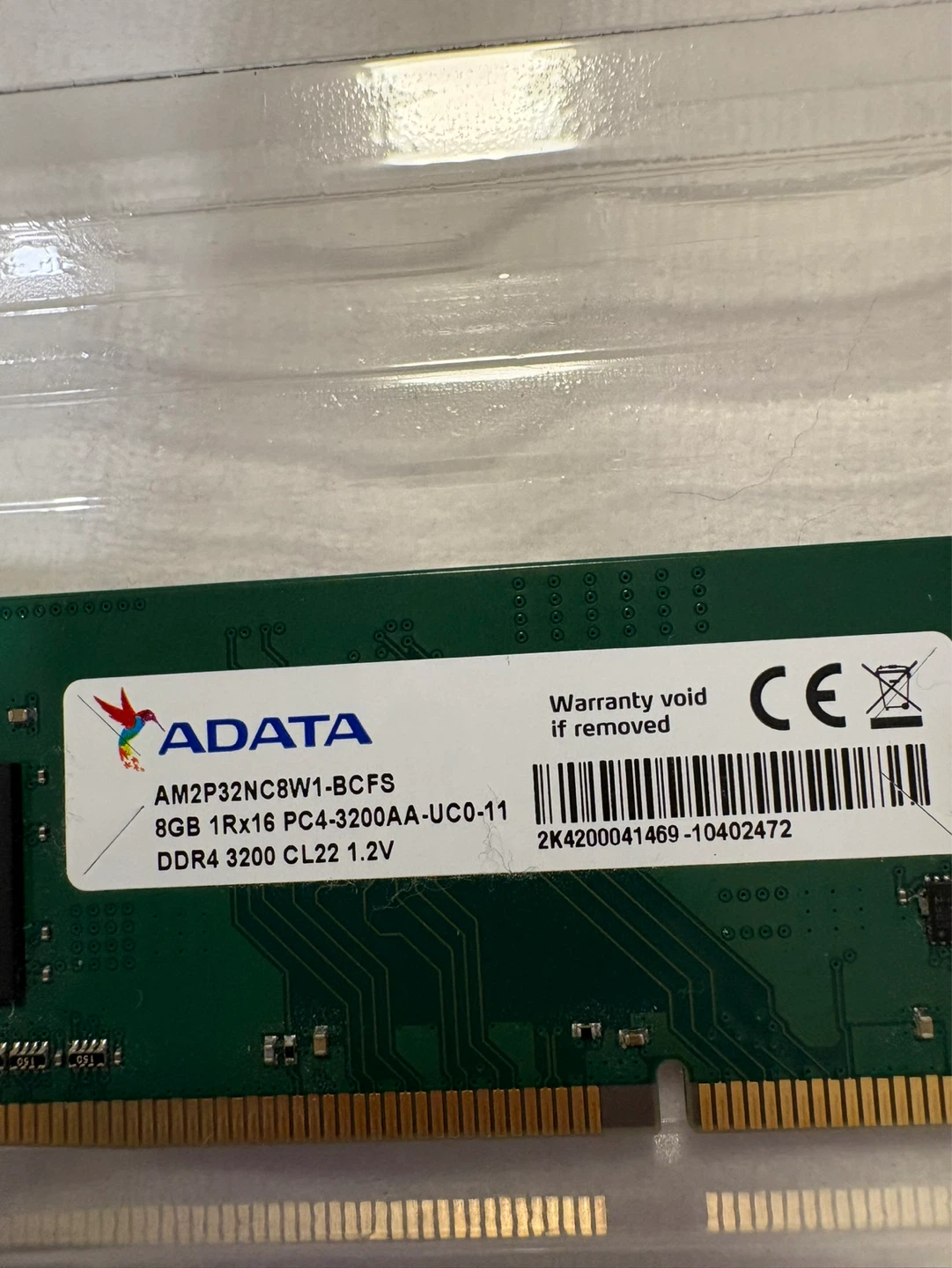 ADATA 8GB DDR4 3200MHz RAM