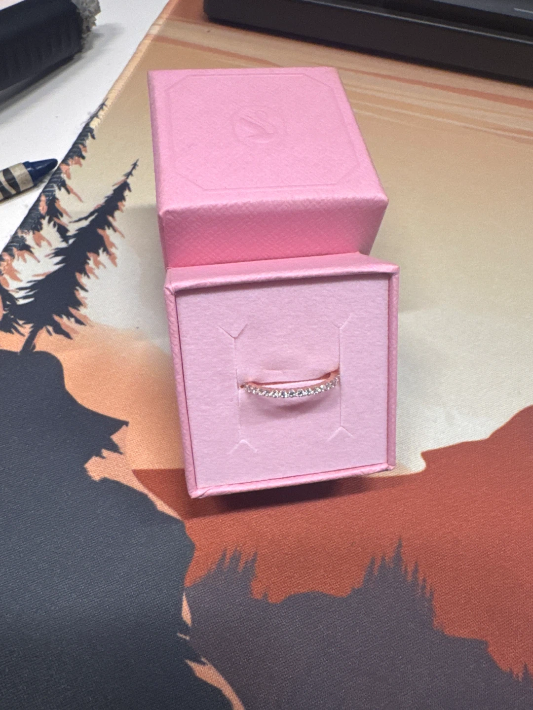Swarovski Rose gold ring - photo 3