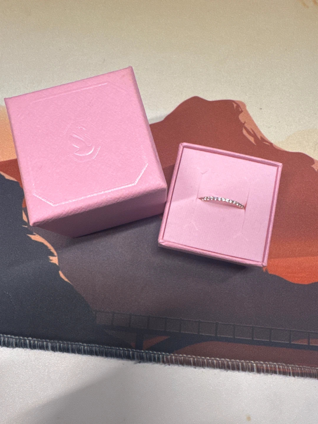 Swarovski Rose gold ring