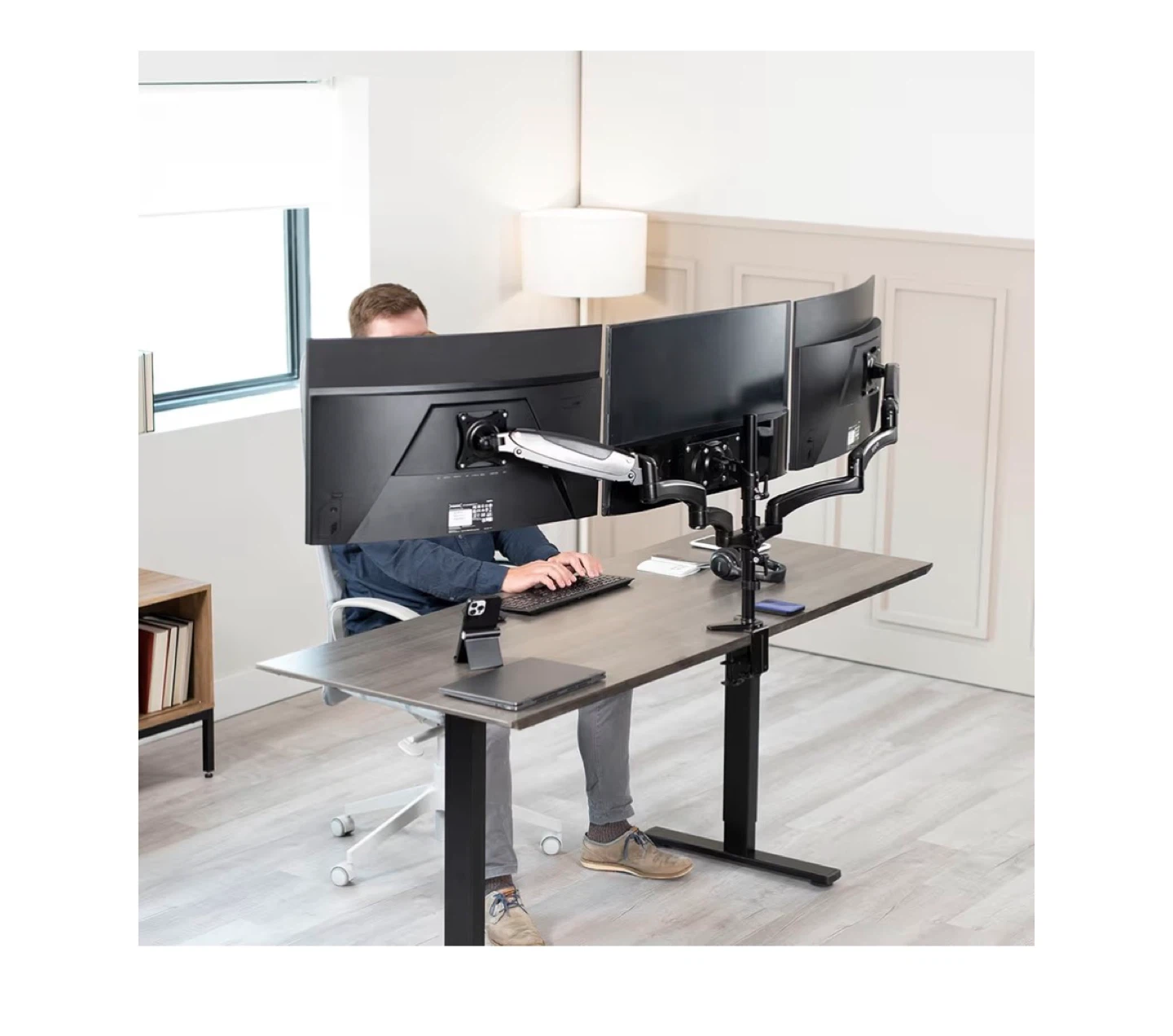 VIVO Triple Monitor Desk Mount - photo 2