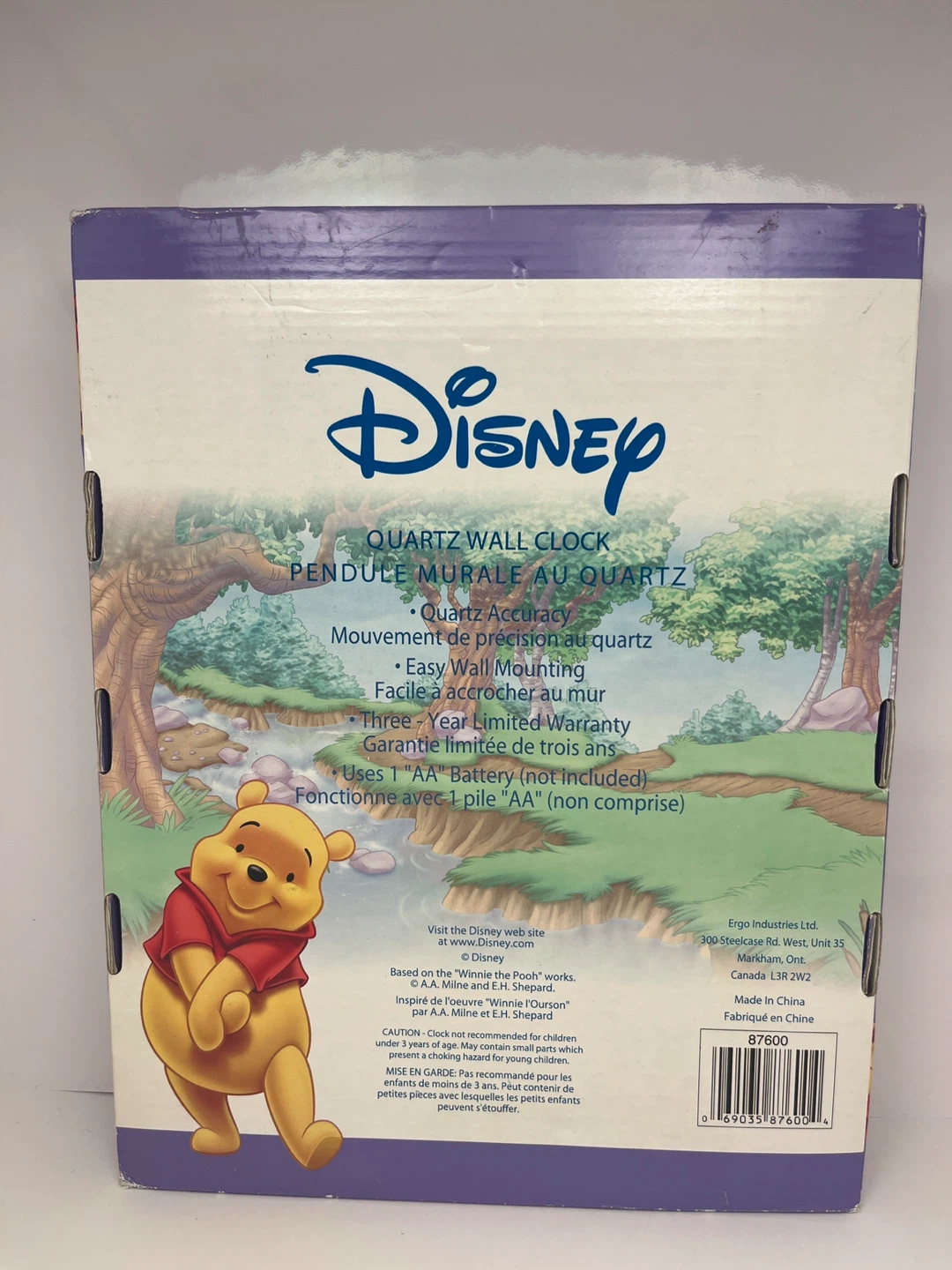 Disney Winnie the Pooh and Tigger Quartz Wall Clock - photo 2