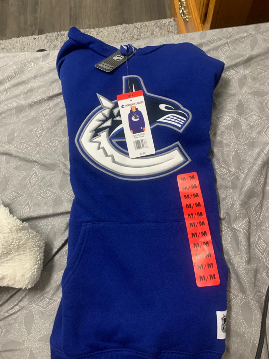 Vancouver Canucks Blue Hoodie - Size M - photo 3