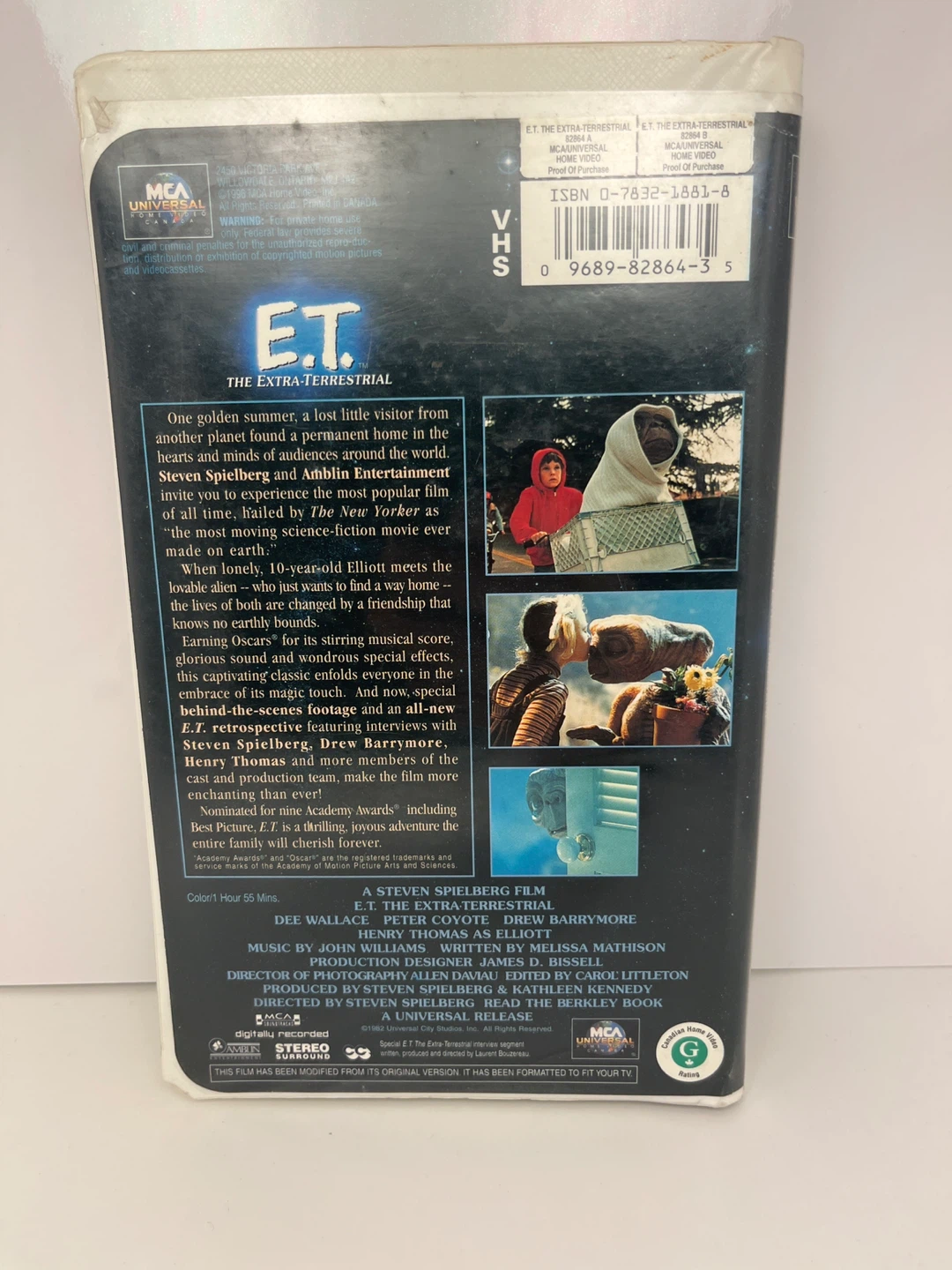 E.T. The Extra-Terrestrial VHS Tape - photo 2