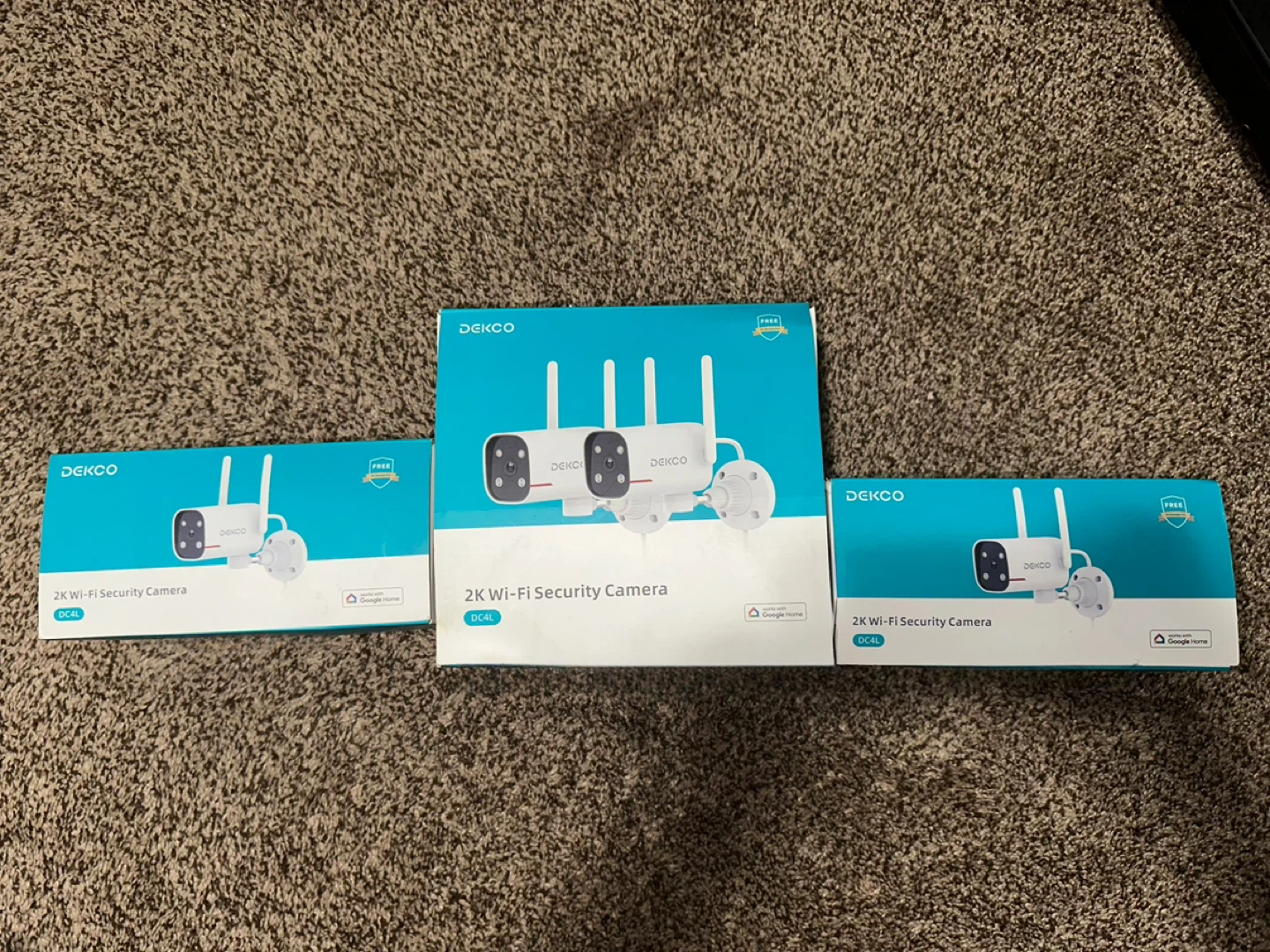 Brand New 4 Pack Dekco Outdoor Security Camera