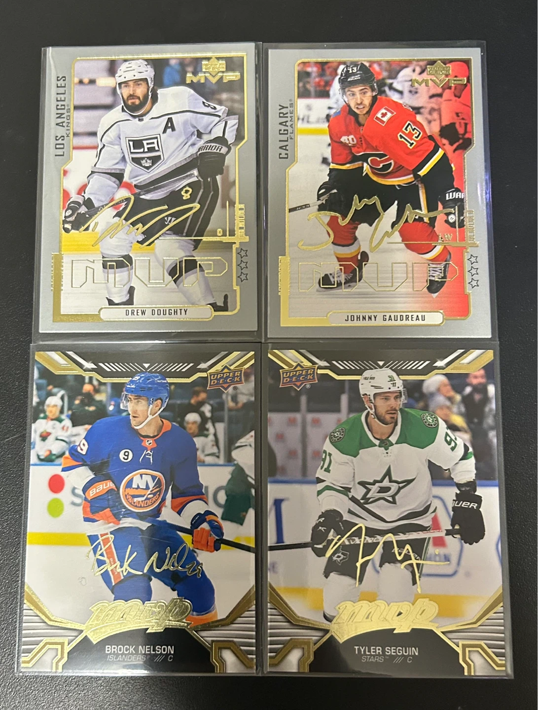 Hockey cards mvp gold silver and rose gold script