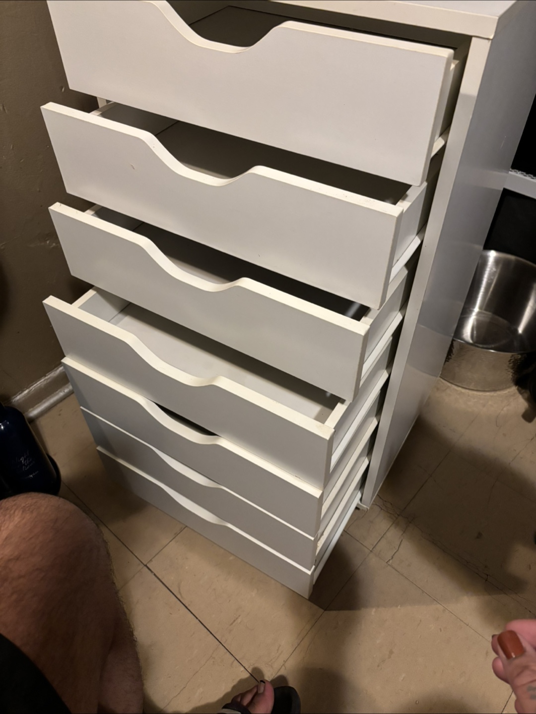 White 7-Drawer Rolling Storage Cart - photo 3