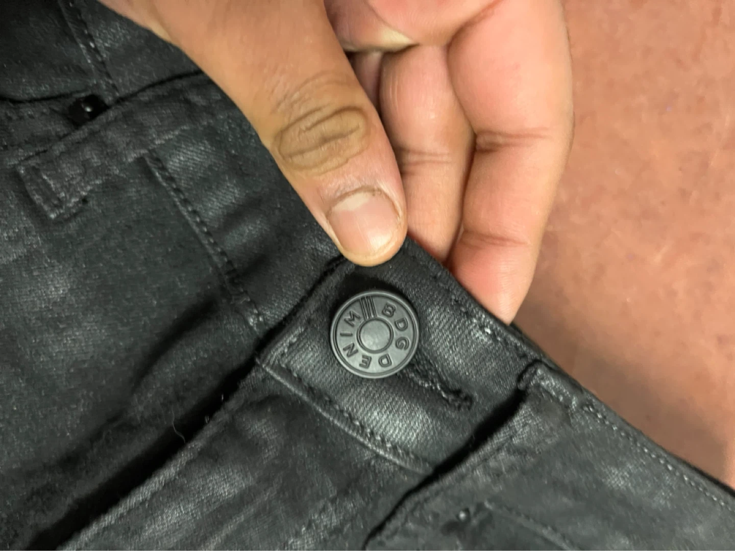 BDG Black Denim Shorts Size 25 - photo 2