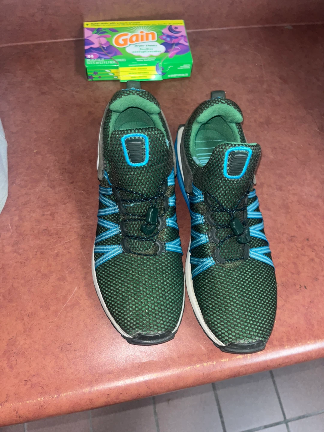 Nike Running Shoes Green/Grey/Blue size 11.5 - photo 2