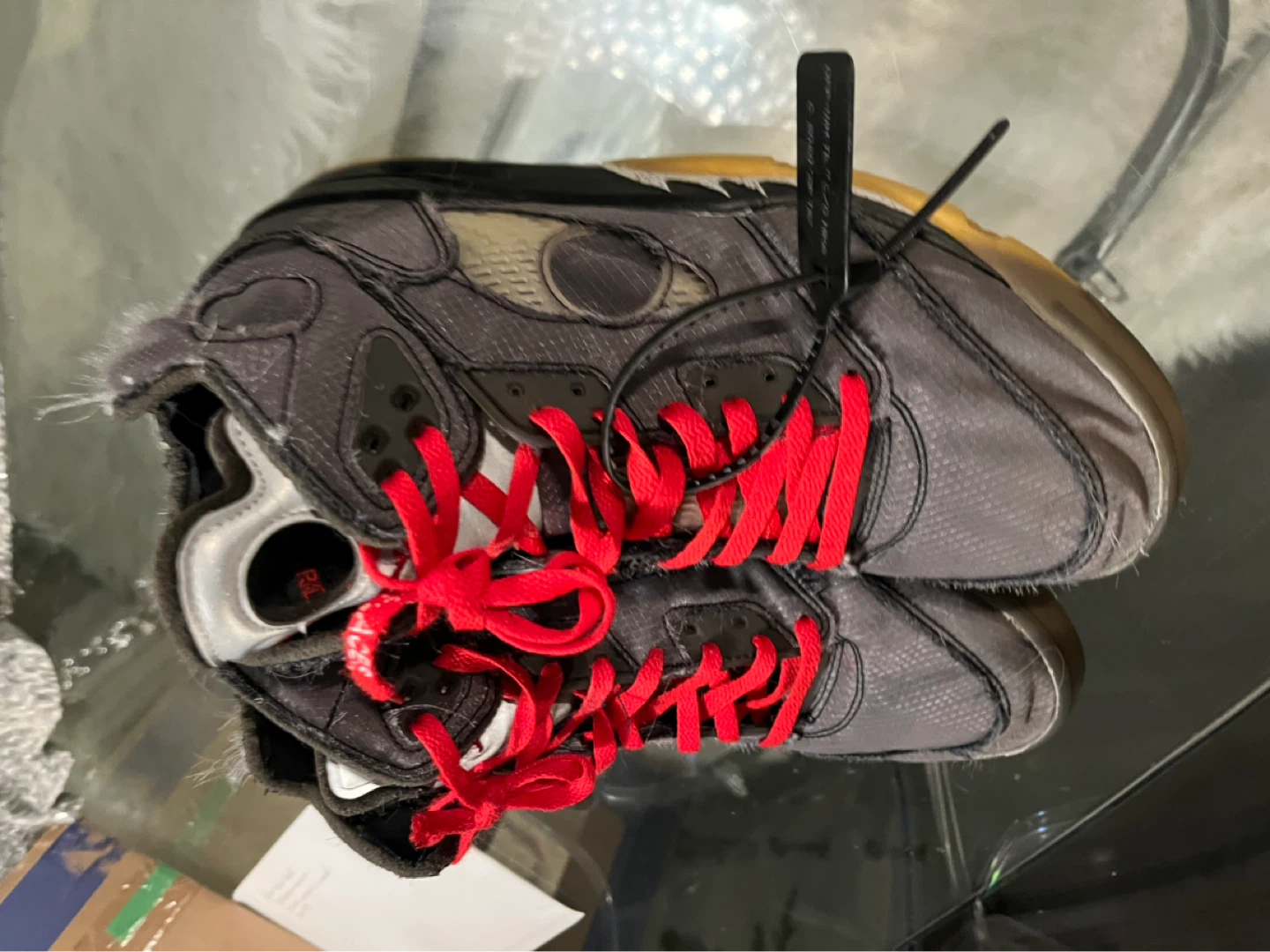 Air Jordan 5 Off-White Sneakers size 13 Wo/box - photo 3