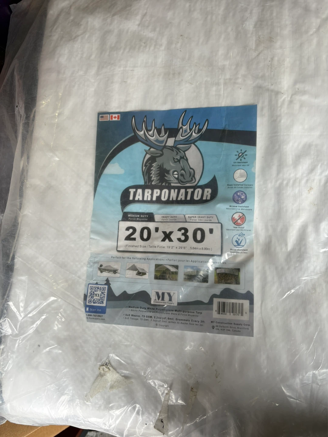 Tarponator 20'x30' Heavy Duty Multi-Purpose Tarp - photo 2