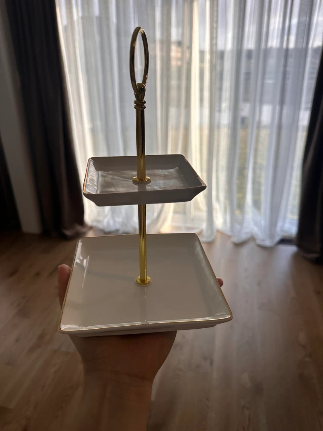 2-Tier Square Dessert Stand