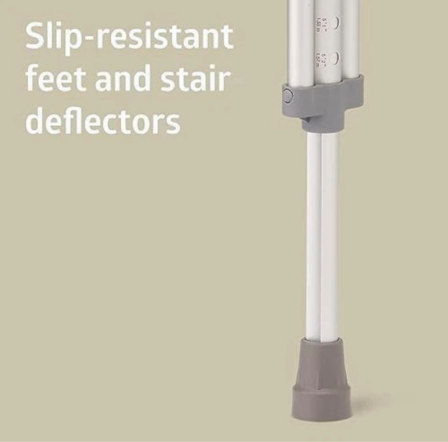 Adult Aluminum Crutches - Medium Size - Like New - photo 2
