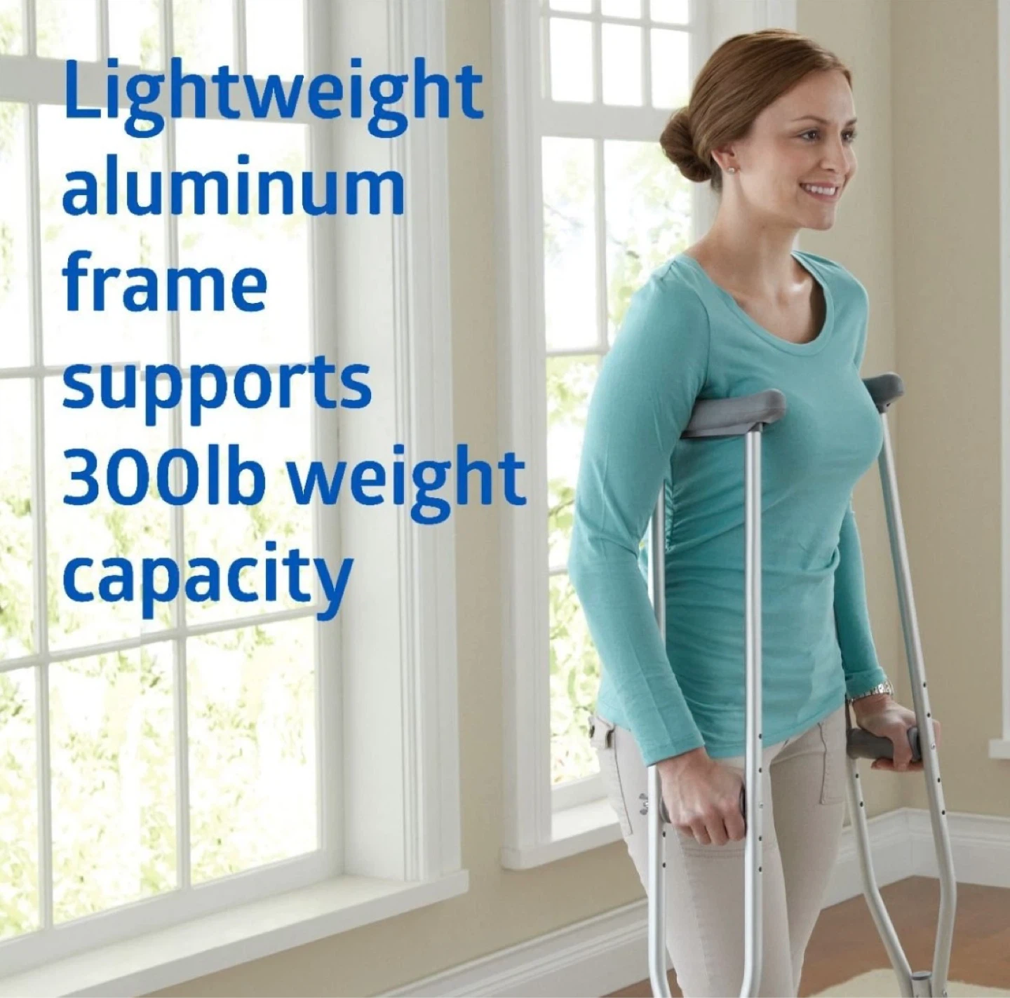 Adult Aluminum Crutches - Medium Size - Like New - photo 5