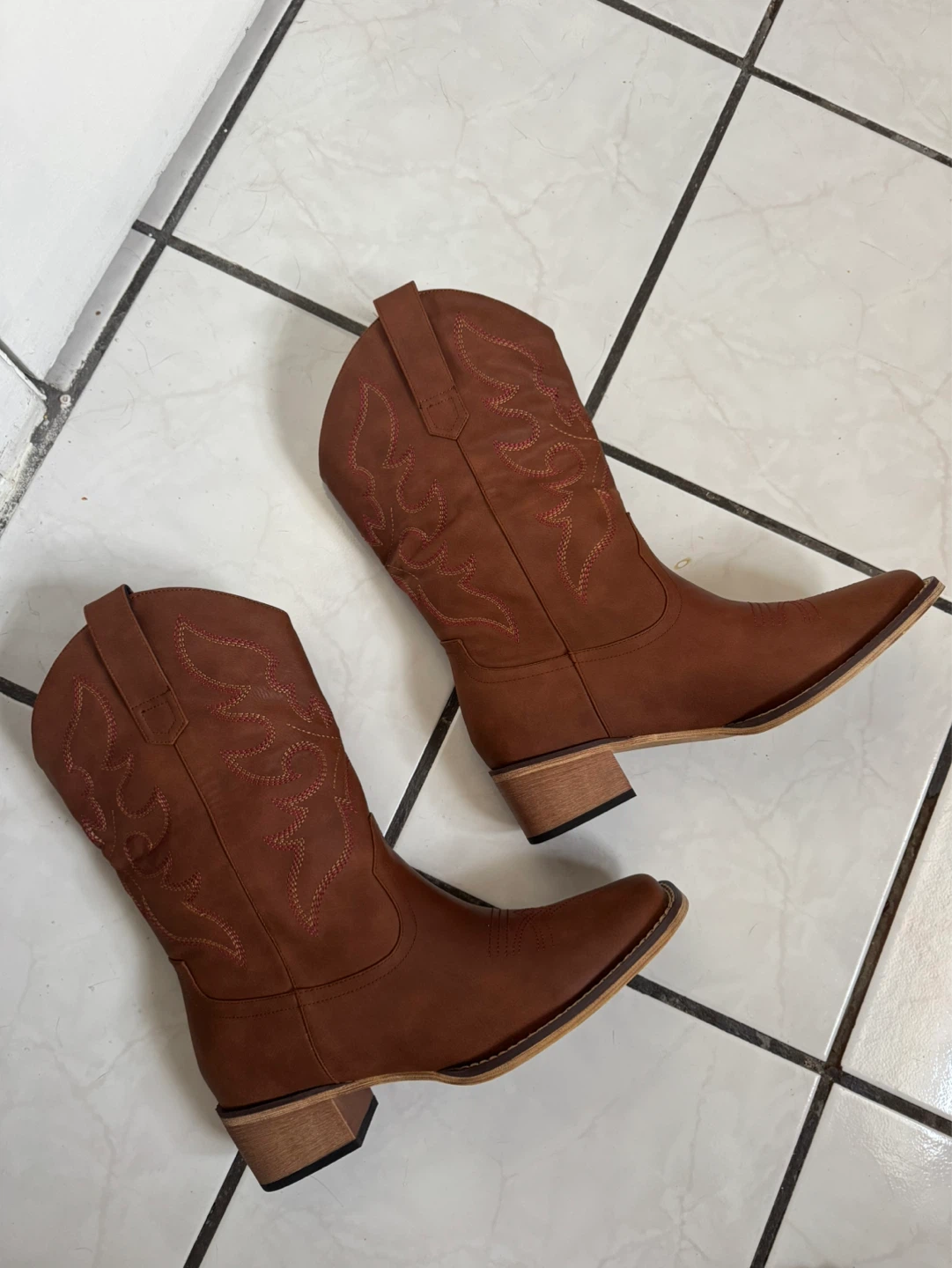 Mid Calf Cowboy Boots (WOMEN SIZE 9.5)