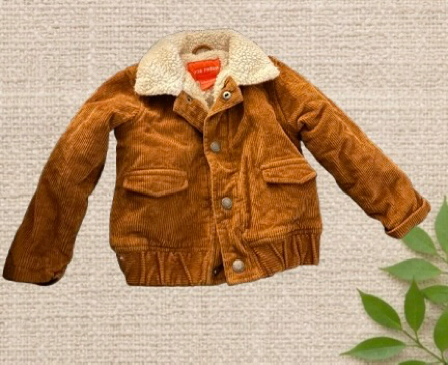 Joe Fresh Sherpa‑Lined Corduroy Jacket – Brown, 18–24 Months
