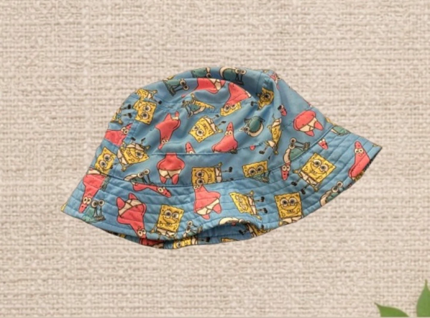 Nickelodeon SpongeBob Bucket Hat – Blue Cartoon Print, Kids 2014