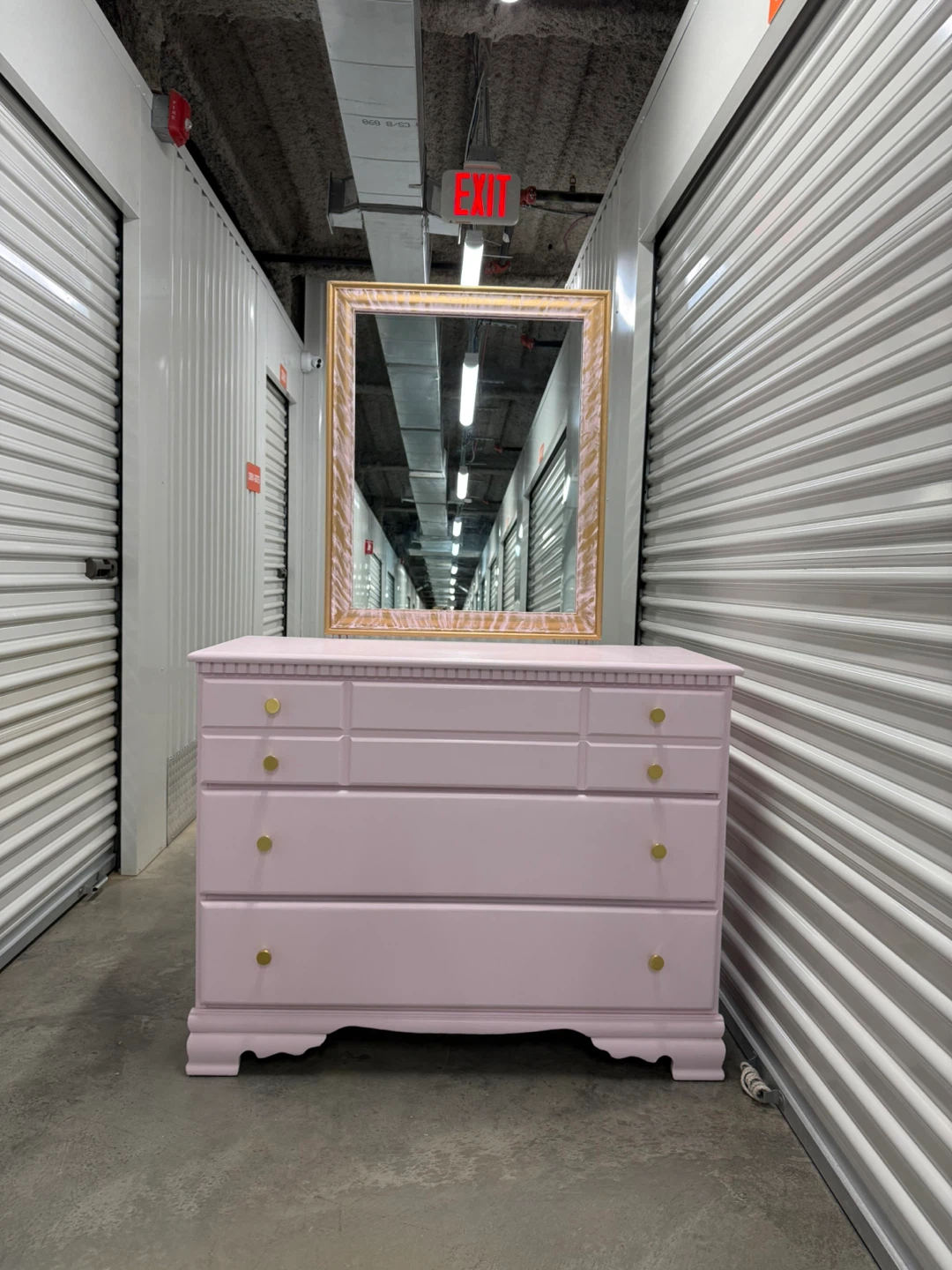 🚨Free Delivery NJ/NY Pink Light Solid Wood Dresser - 3 Drawers