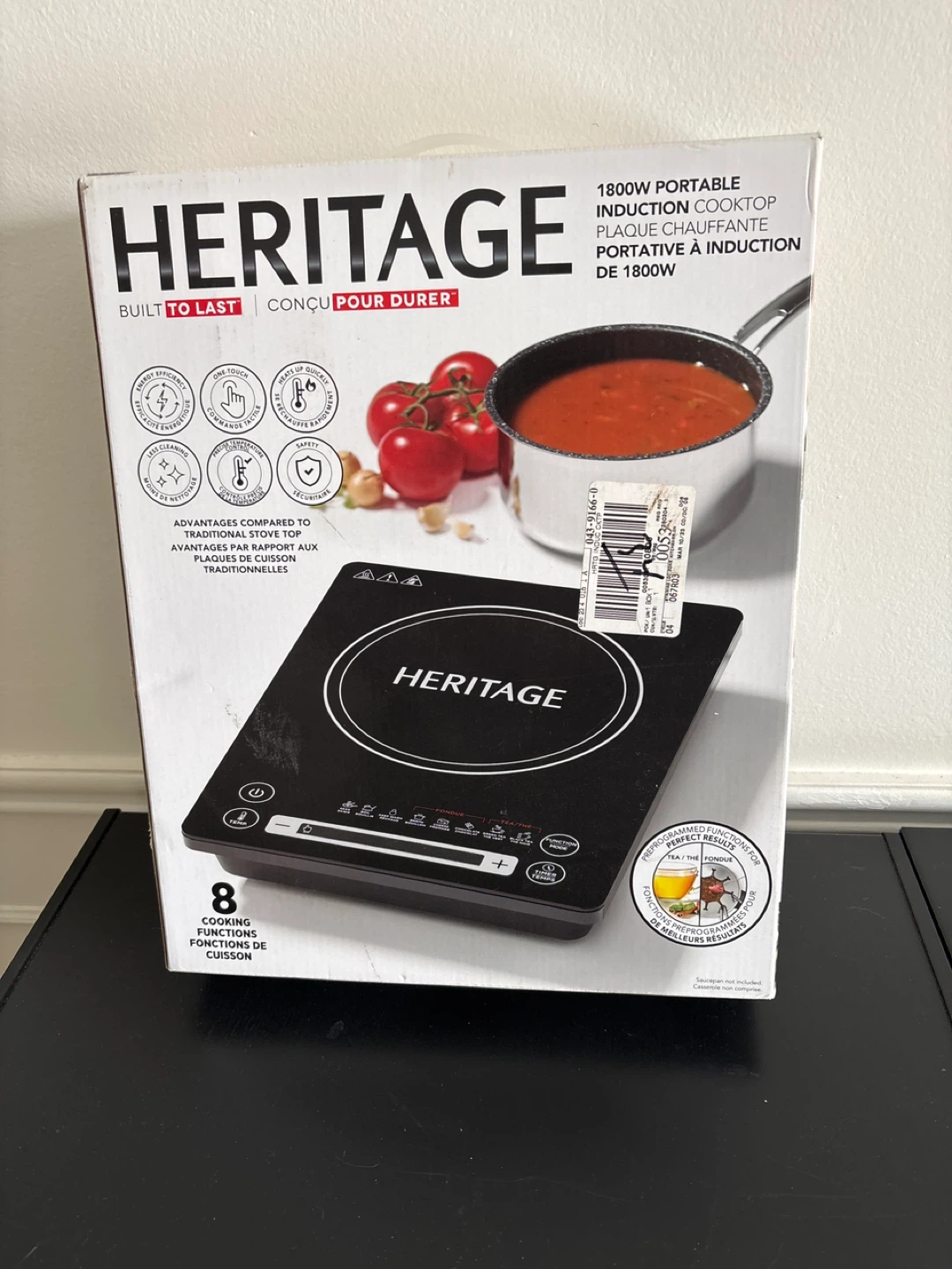 Heritage 1800W Portable Induction Cooktop