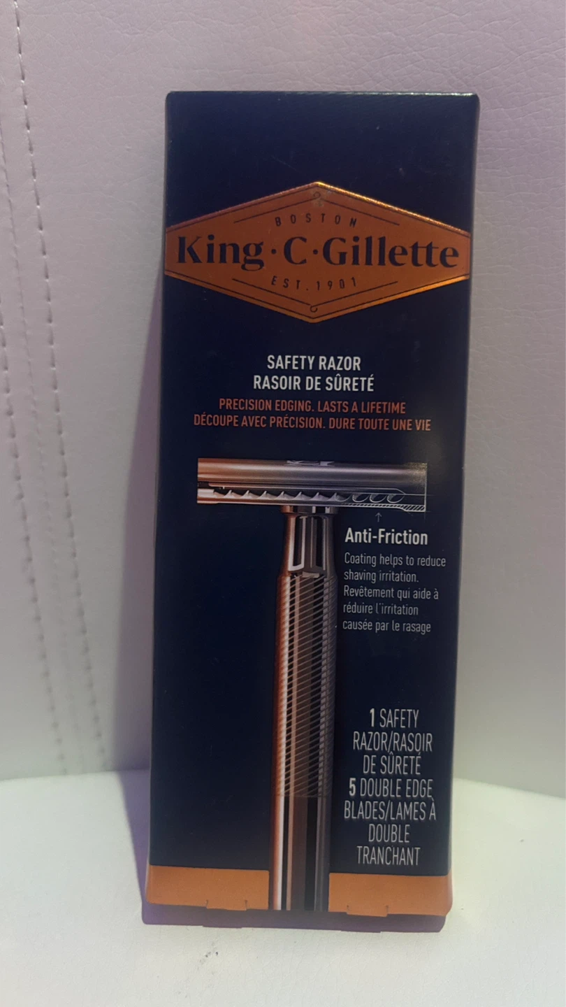 King C. Gillette Safety Razor with 5 Double Edge Blades