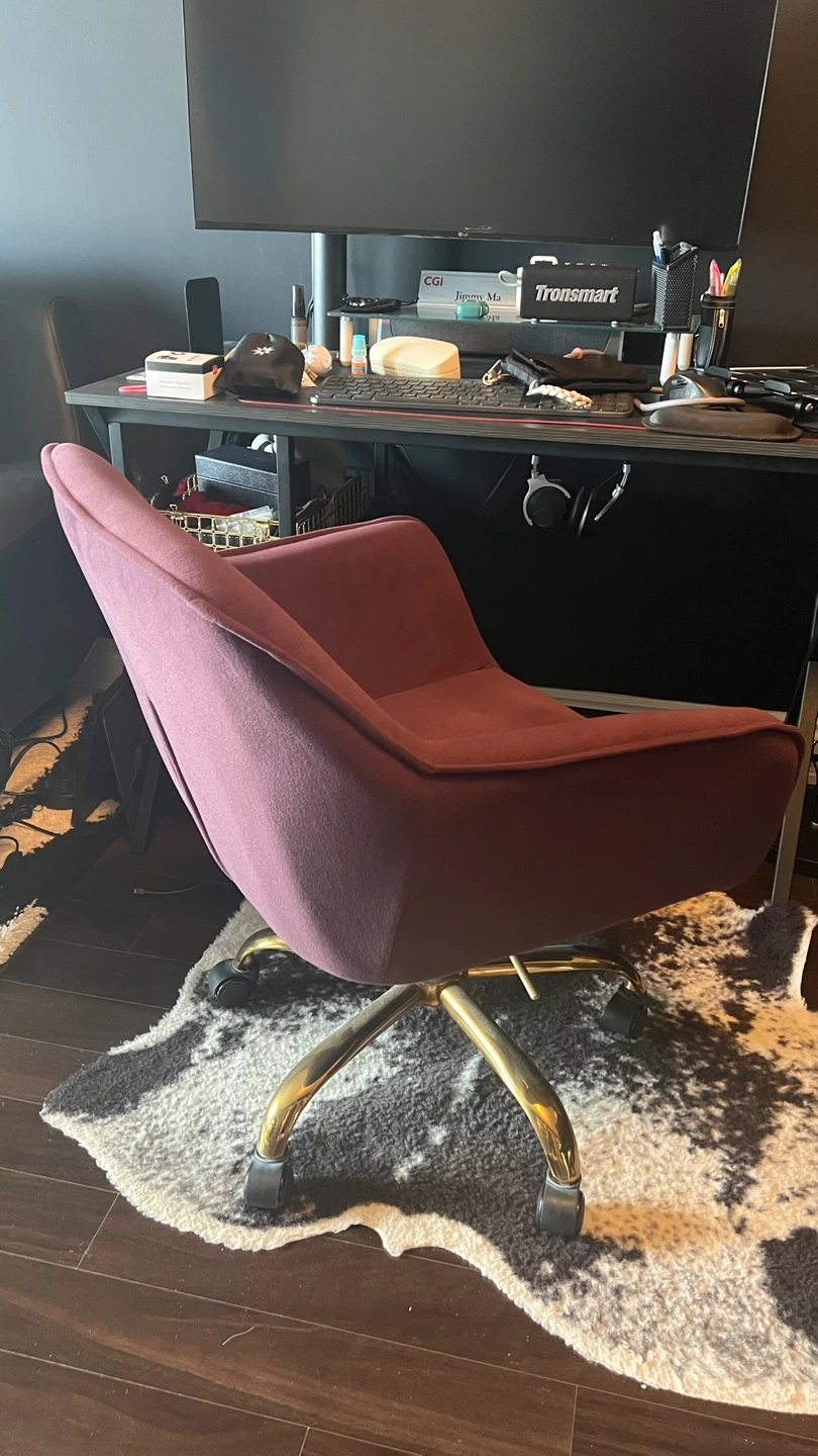 Velvet Office Chair-purple - photo 4