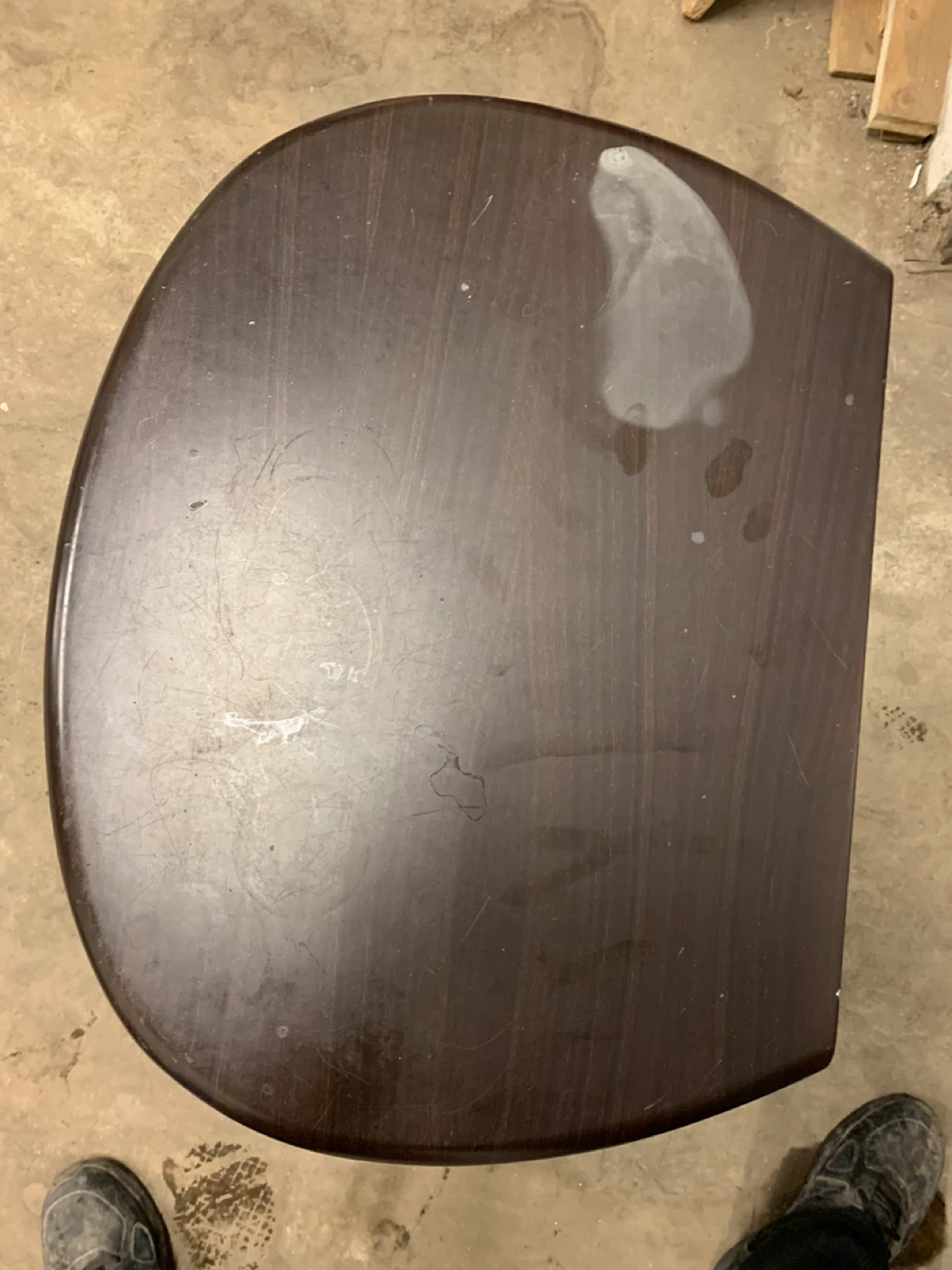 Dark Brown 2-Drawer Nightstand - photo 2