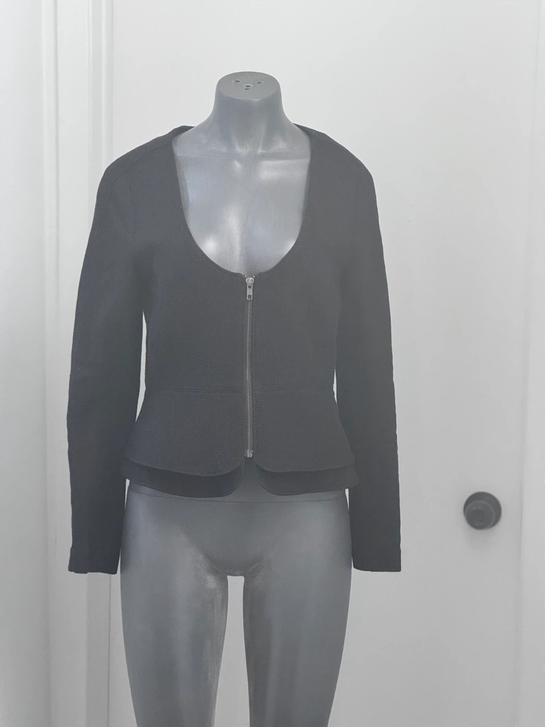 Banana Republic Black Peplum Jacket Size 8