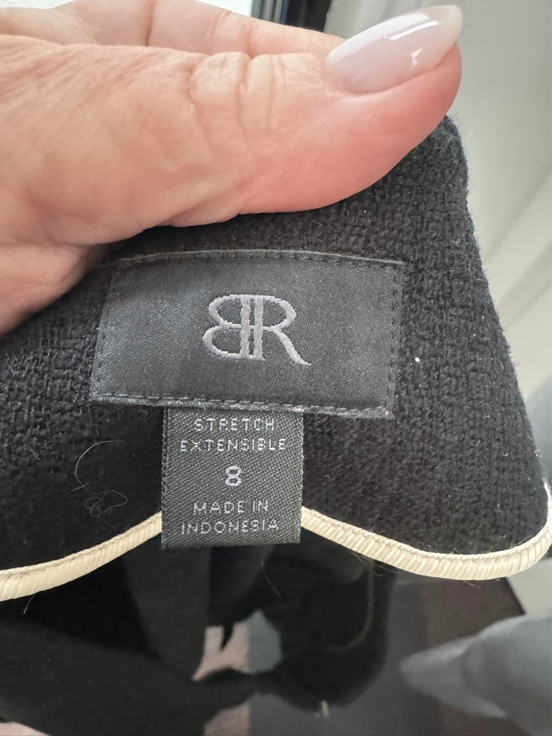 Banana Republic Black Peplum Jacket Size 8 - photo 3