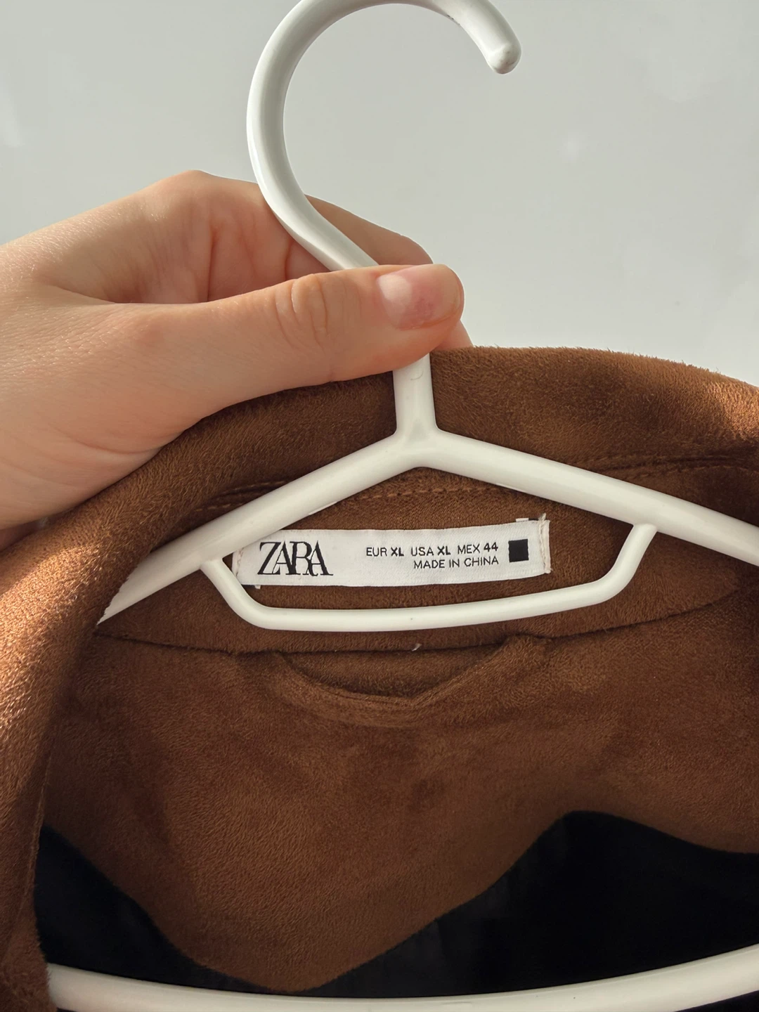 Zara Suede-like Trucker Jacket - Brown - XL - photo 5