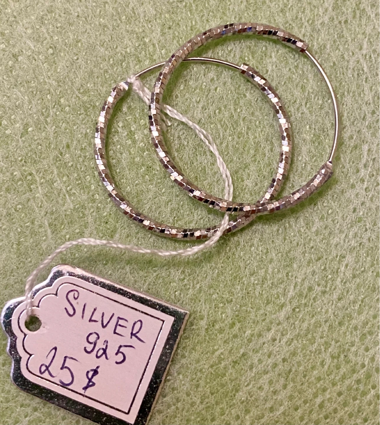 Silver 925 Hoop Earrings - photo 5