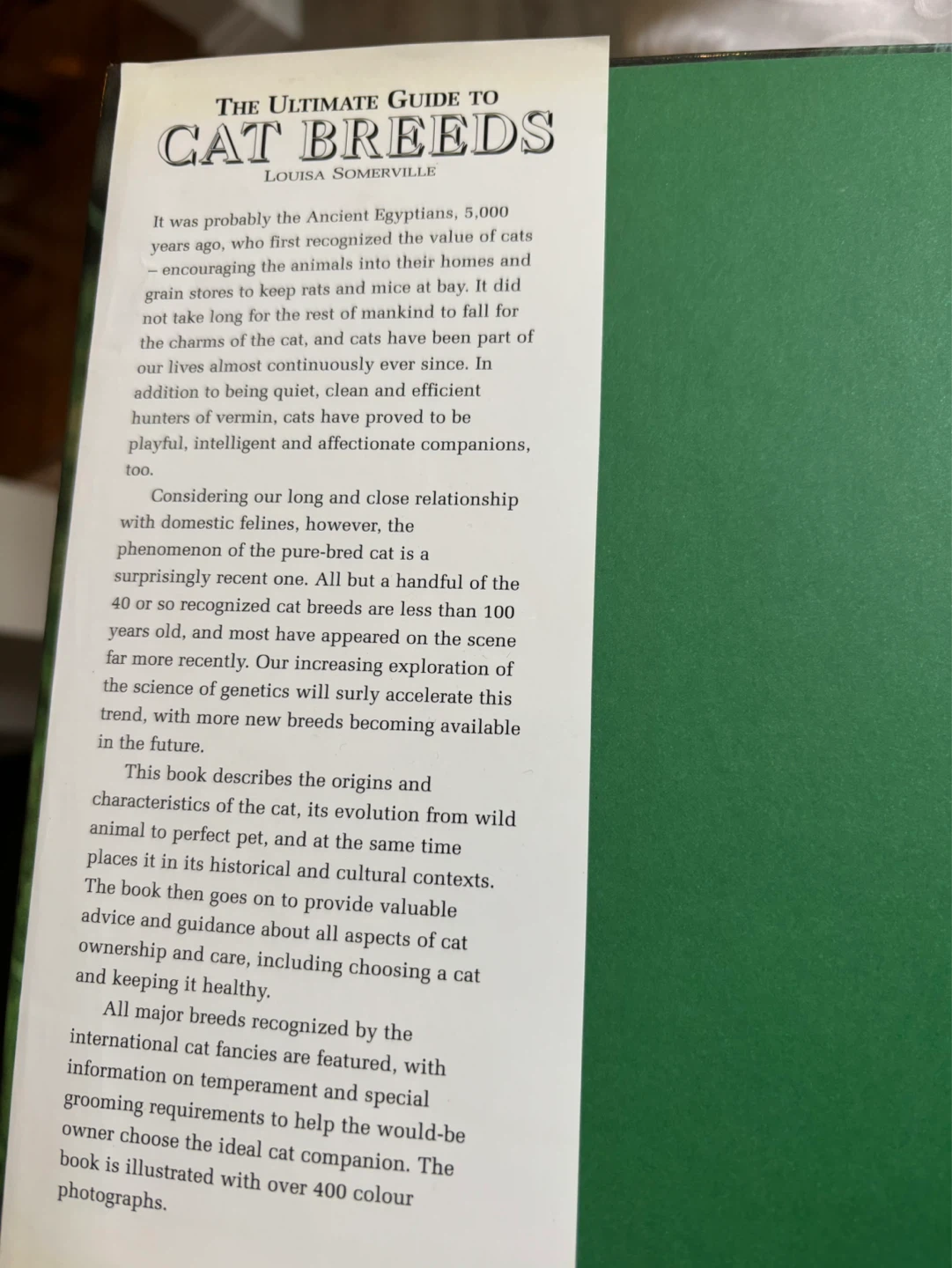 The Ultimate Guide to Cat Breeds Book by Louisa Somerville - photo 2