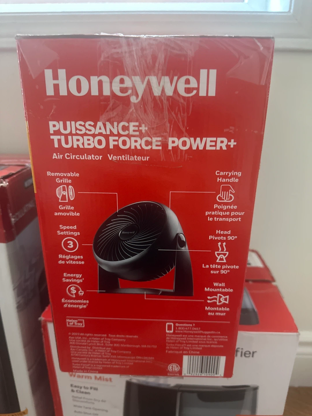 Honeywell Turbo Force Power+ Air Circulator Fan - photo 3