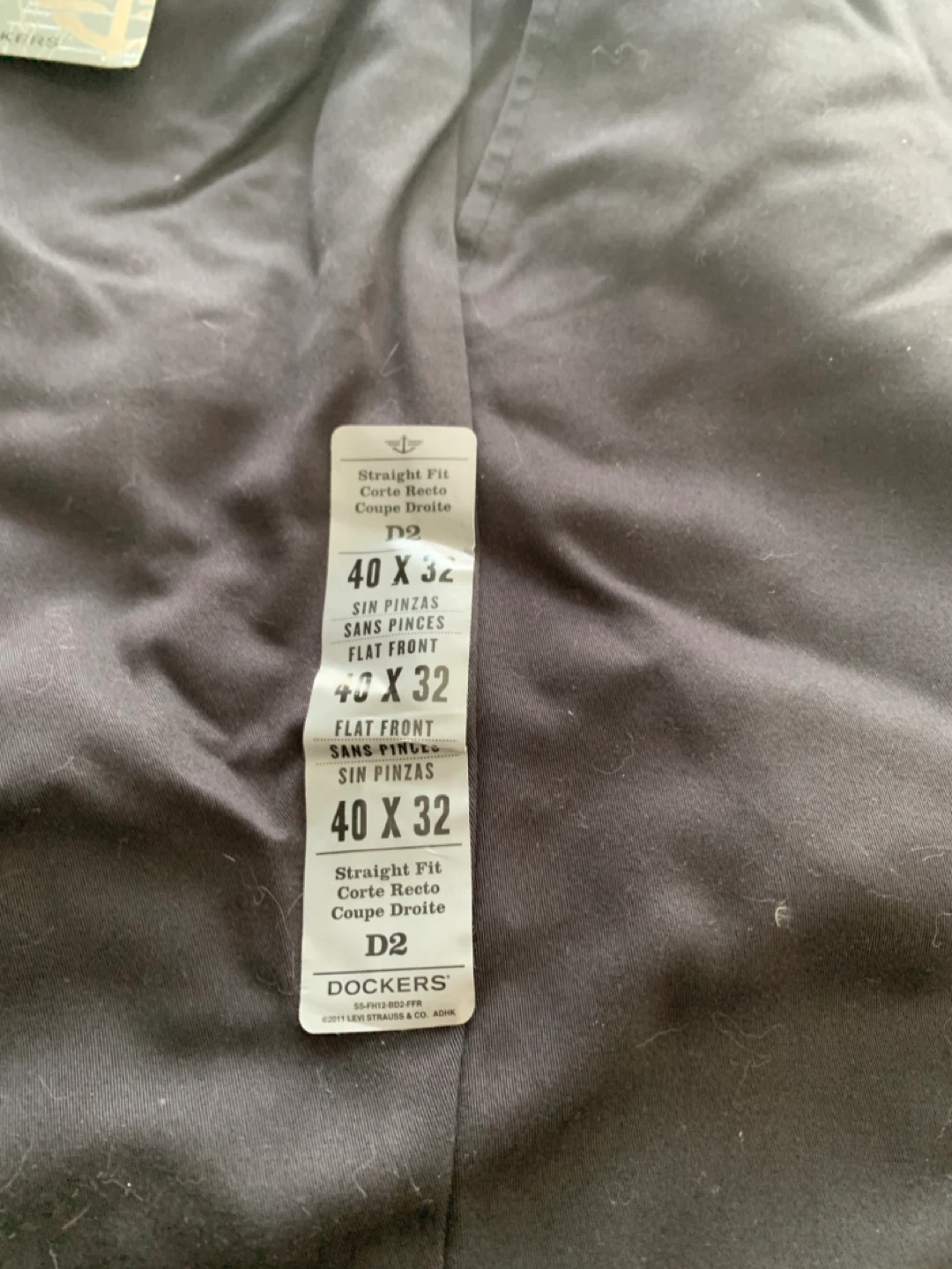 Dockers Straight Fit Flat Front Pants - 40 x 32 - photo 2