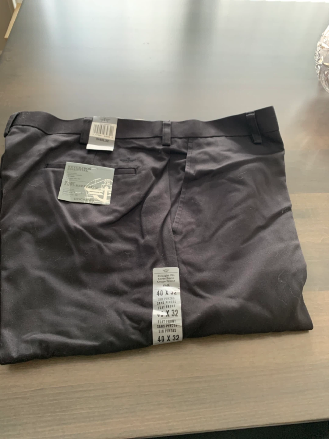Dockers Straight Fit Flat Front Pants - 40 x 32
