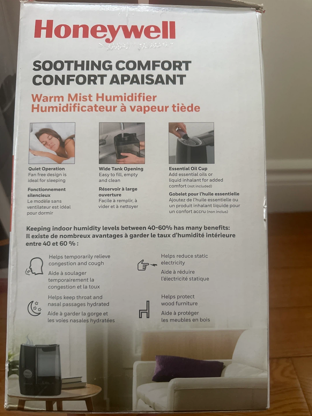 Honeywell Soothing Comfort Warm Mist Humidifier - photo 2