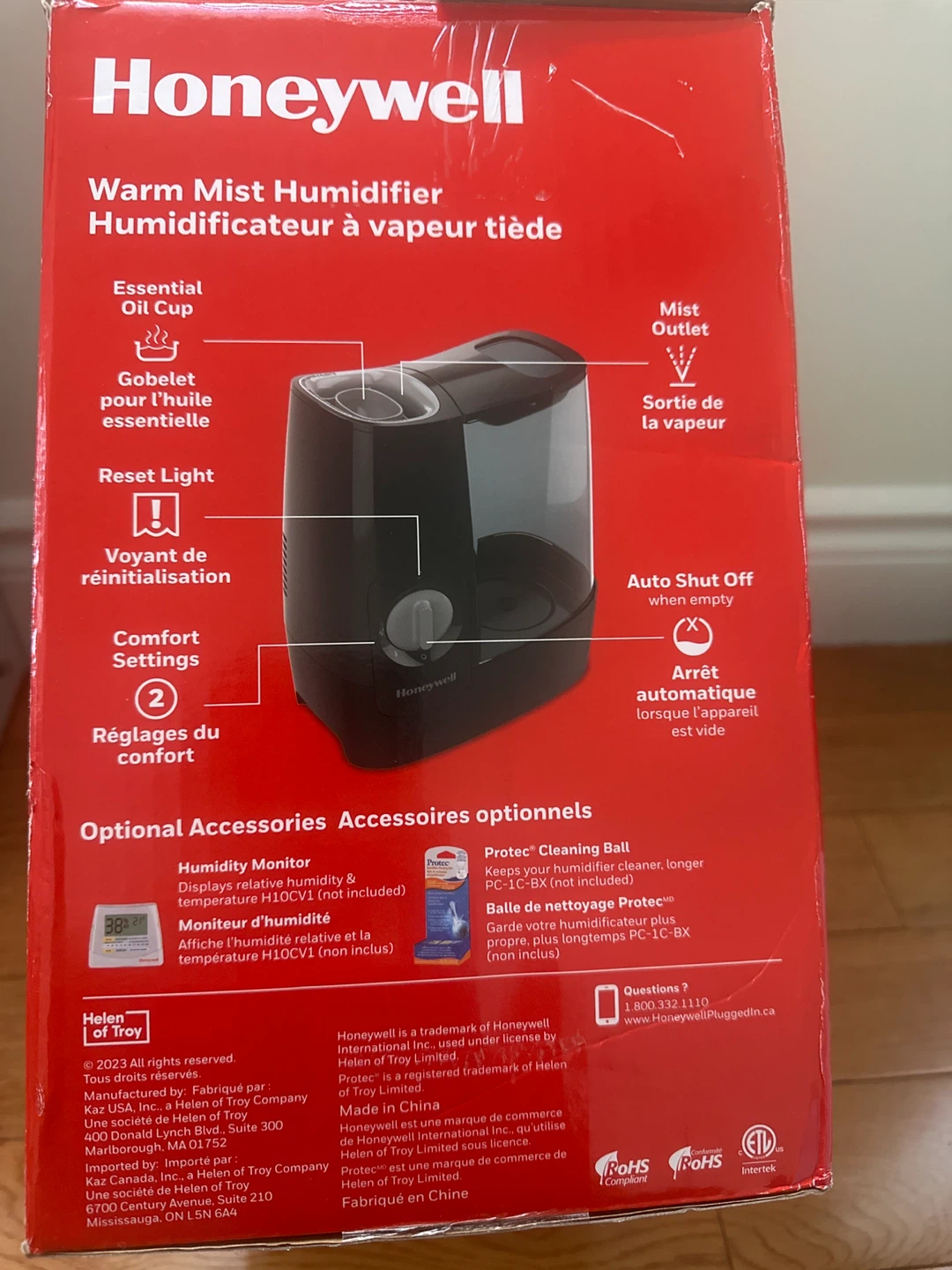 Honeywell Soothing Comfort Warm Mist Humidifier - photo 3