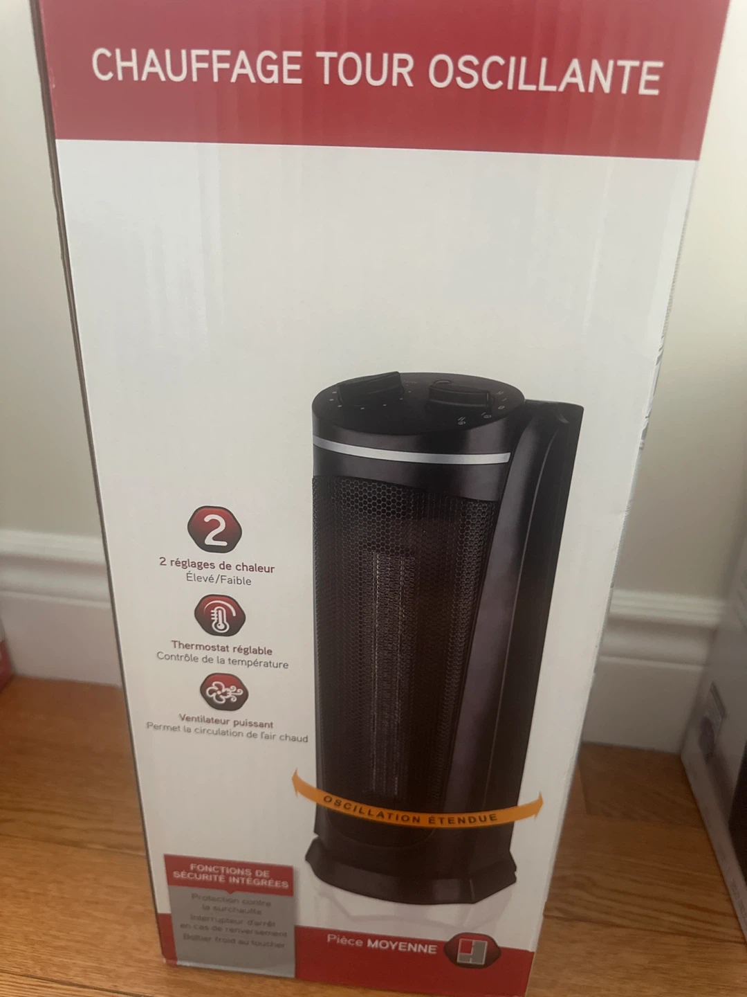 Honeywell Oscillating Tower Heater - Medium Room Size