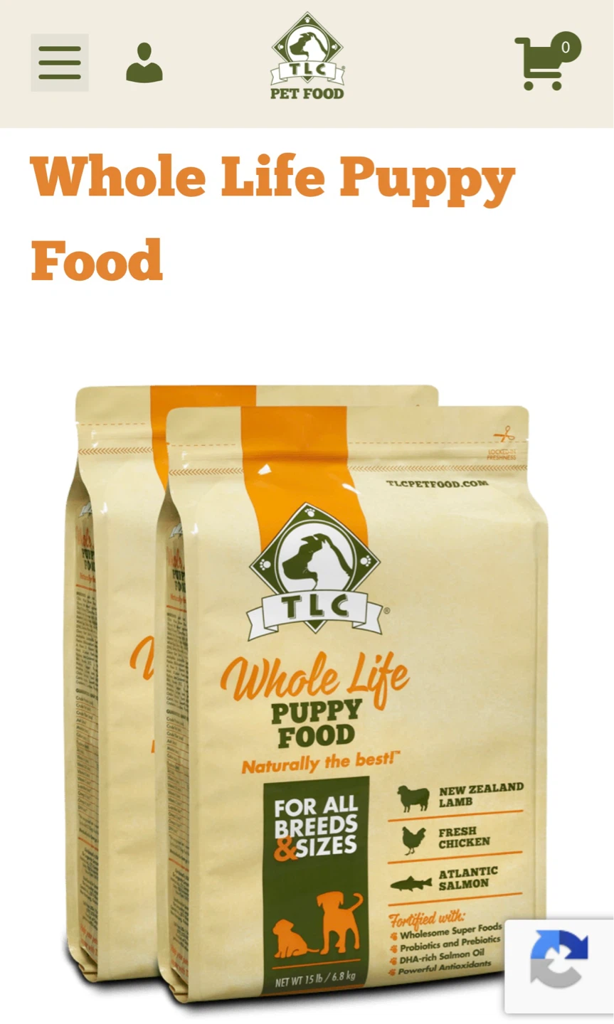TLC Puppy food