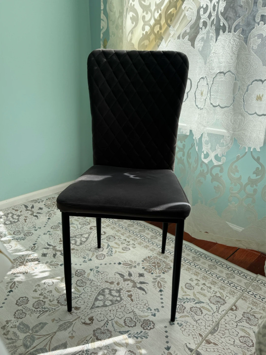 4 Dark Gray Upholstered Dining Chairs - photo 2
