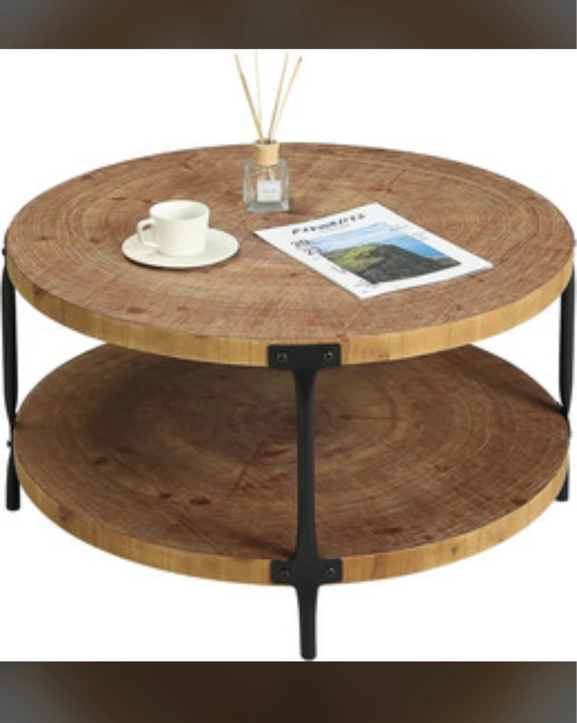 New: Round Wood Coffee Table. It’s $170 online